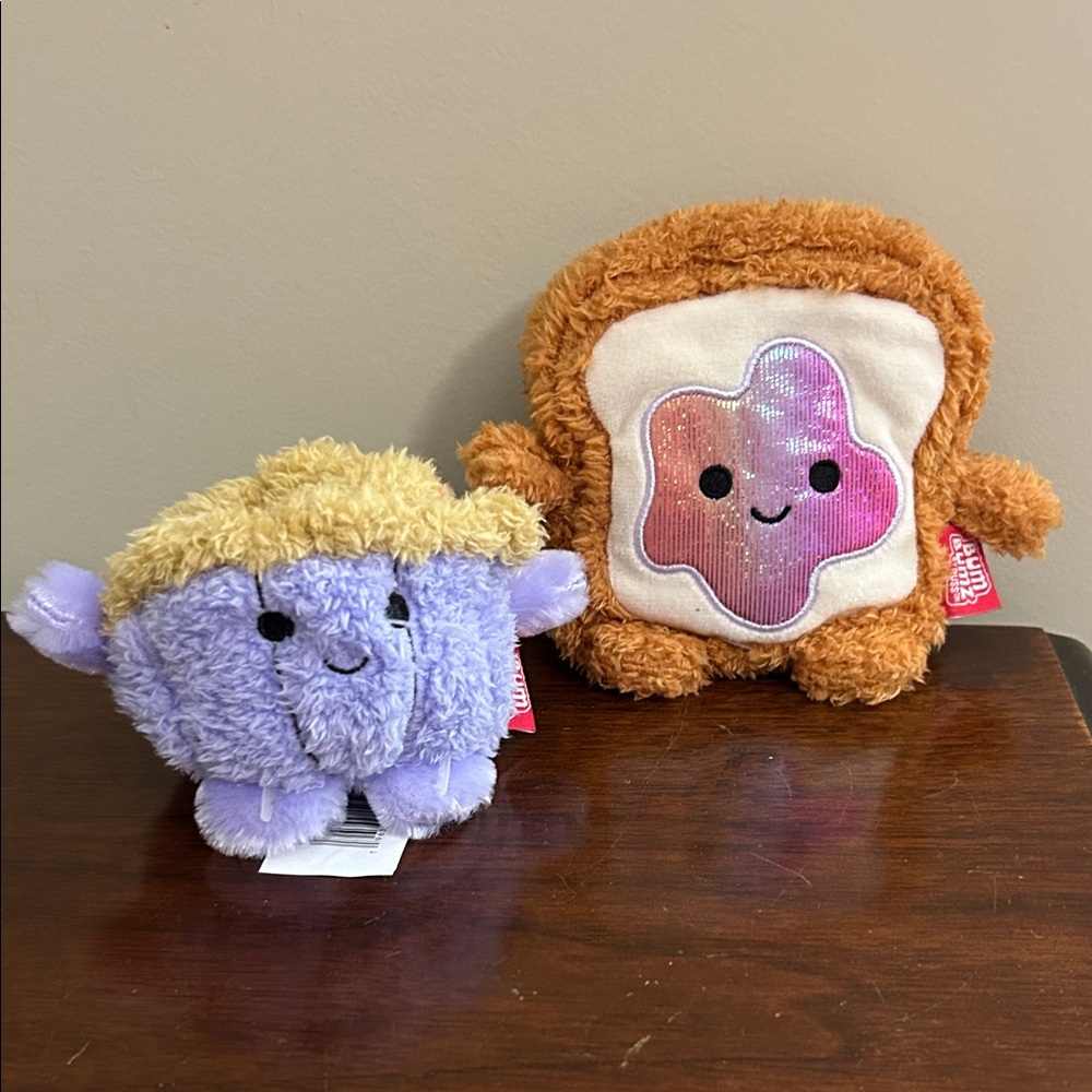 Lot of 2 Bum Bumz Breakfast Bumz Timothy Toast & Blueberry Muffin Melissa